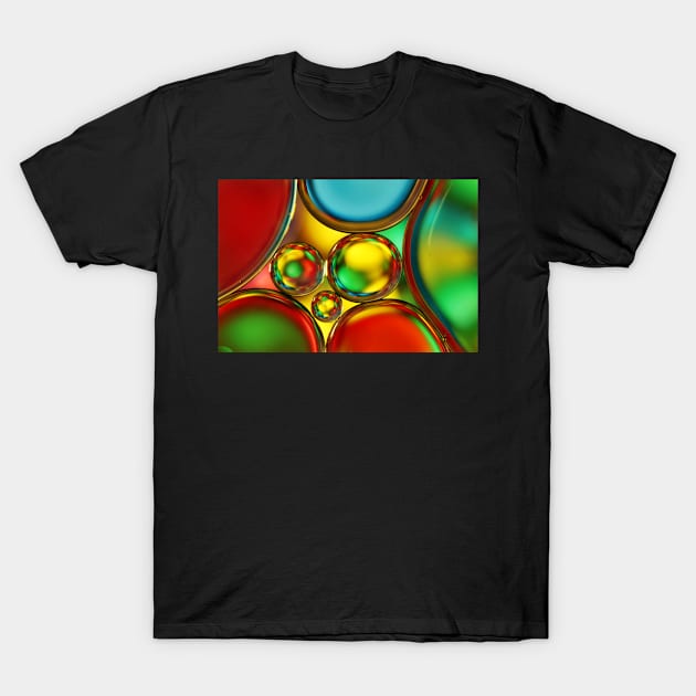 Rainbow Sprinkle Oil Drops T-Shirt by SharonJ